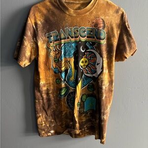 Liquid Blue Transcend Tie-Dye Short Sleeve Tee - Brown and Blue